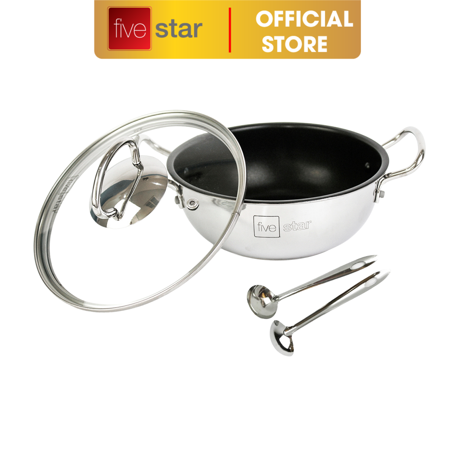 Nồi Kho Cá 3 Đáy Chống Dính 20cm Fivestar