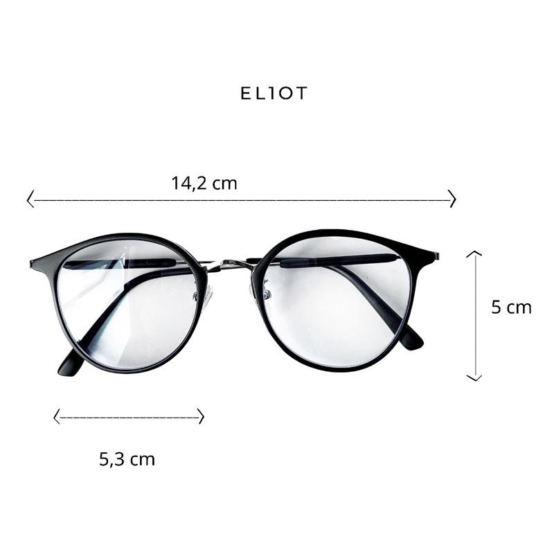 Gọng kính cận ELIOT gọng kính mắt mèo gọng kính nam, nữ thời trang Unisex