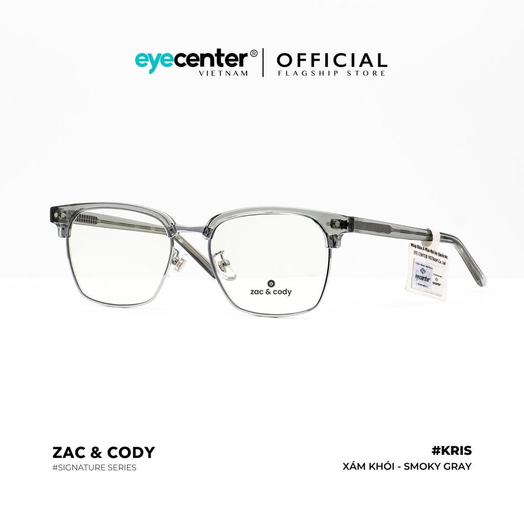 Gọng kính cận nam nữ A54-S chính hãng KRIS by ZAC CODY nhập khẩu Eye Center Vietnam