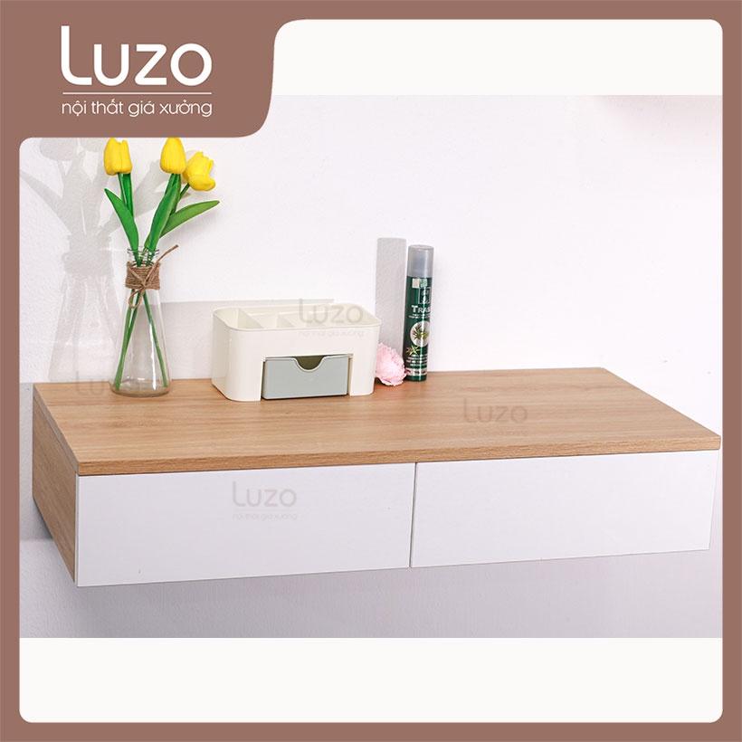 Bàn trang điểm treo tường gỗ MDF nhập khẩu Malaysia phong cách Hàn Quốc BTD TT2 -- Luzo Home