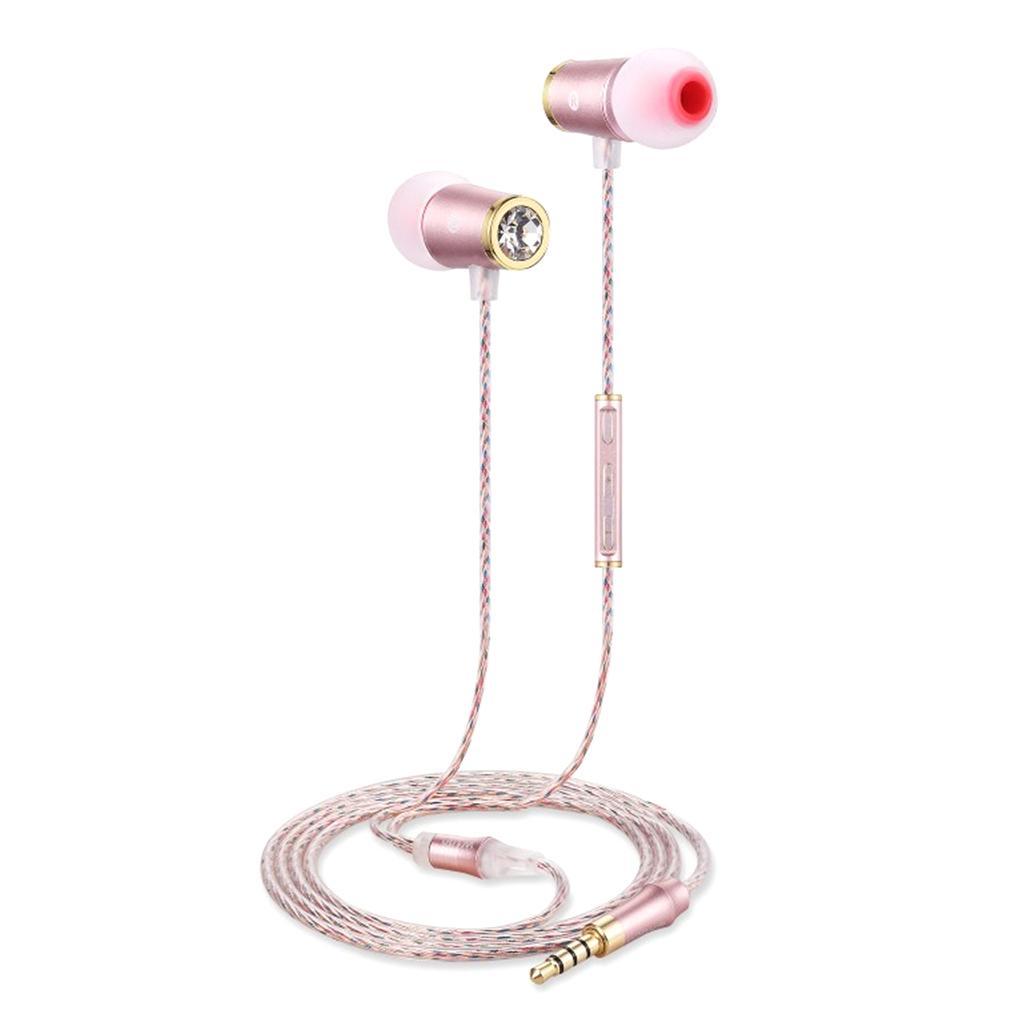 1.2m Wired Earphone In Ear Earbuds Earpiece Metal HiFi Headphones