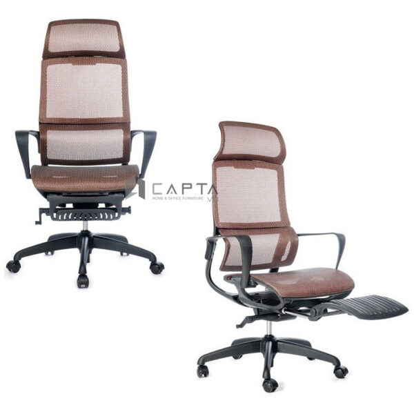 Ghế công thái học Ergonomics màu đen CR4314-M Nội thất Capta