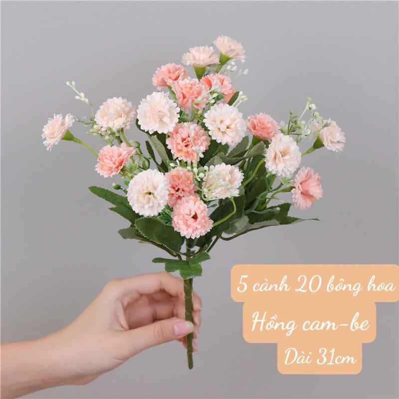 Hoa cúc giả 20 bông - Trang trí đám cưới, party- Hoa giả để bàn