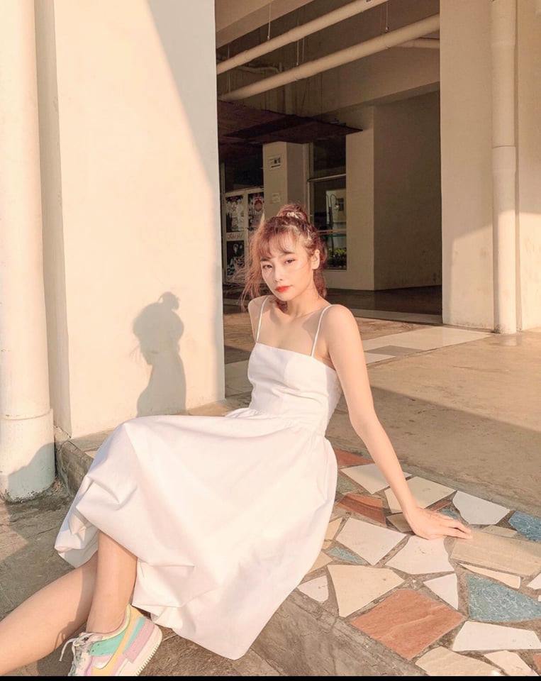 Đầm Babydoll Đuôi Váy Phồng Bí