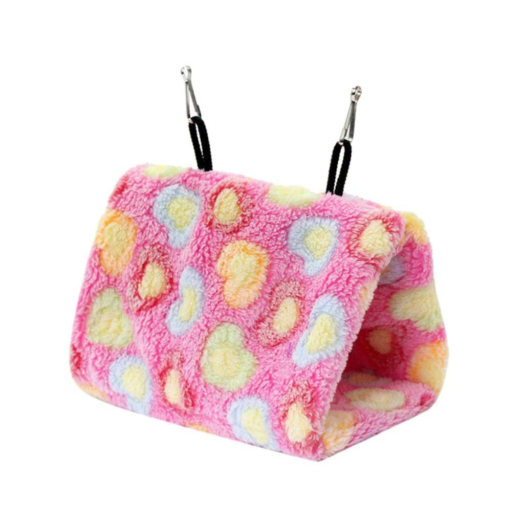 1 piece Plush Hanging Cave Cage Hammock Pet Bird