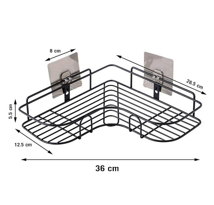 KỆ GÓC TAM GIÁC DÁN TƯỜNG BẰNG THÉP KHÔNG RỈ SIÊU CHẮC