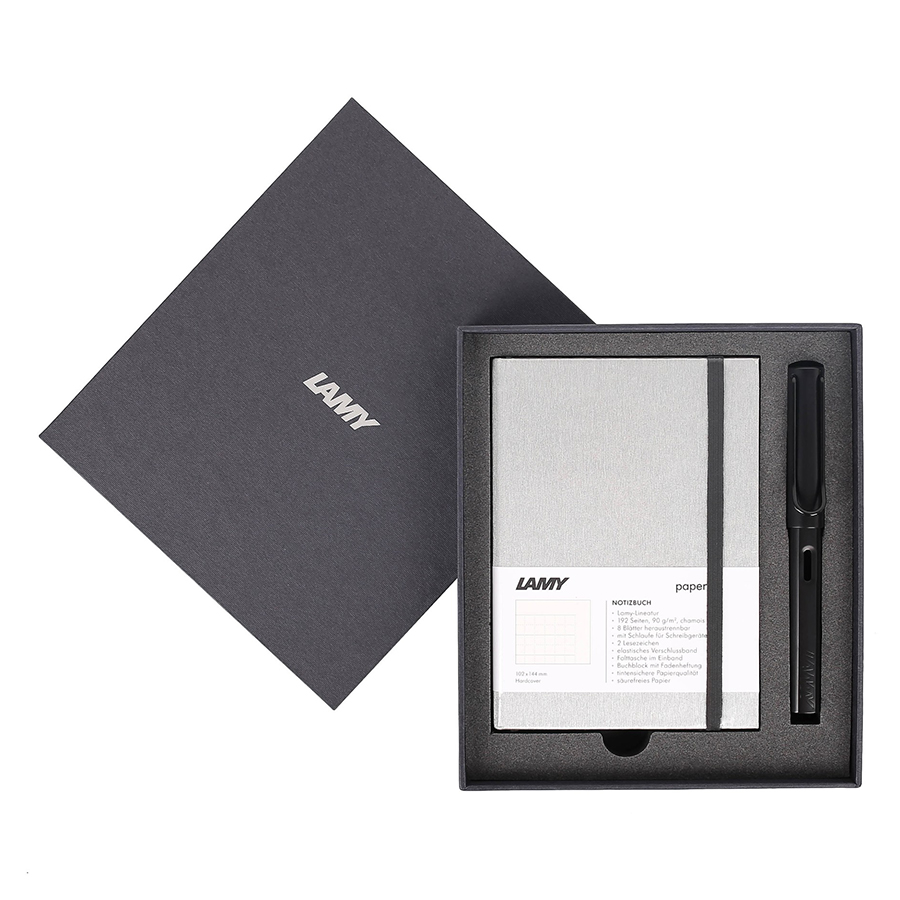 Gift Set Lamy Notebook A6 Softcover Grey + Lamy Al-Star Black - GSA6-Al0010