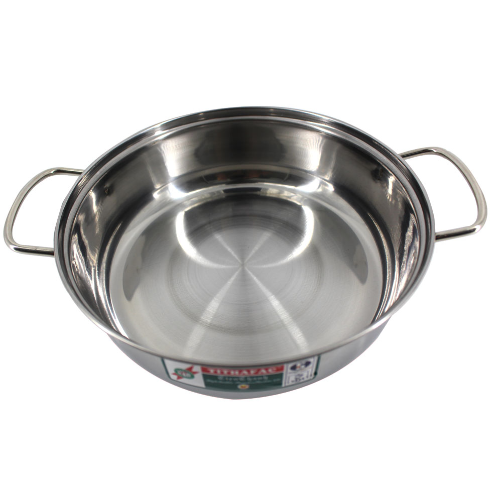 Nồi lẩu Inox nắp kiếng loại đường kính 22 và 24 cm Tithafac