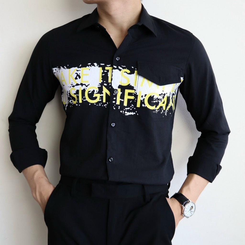 Áo sơ mi đũi tay dài nam siêu phong cách