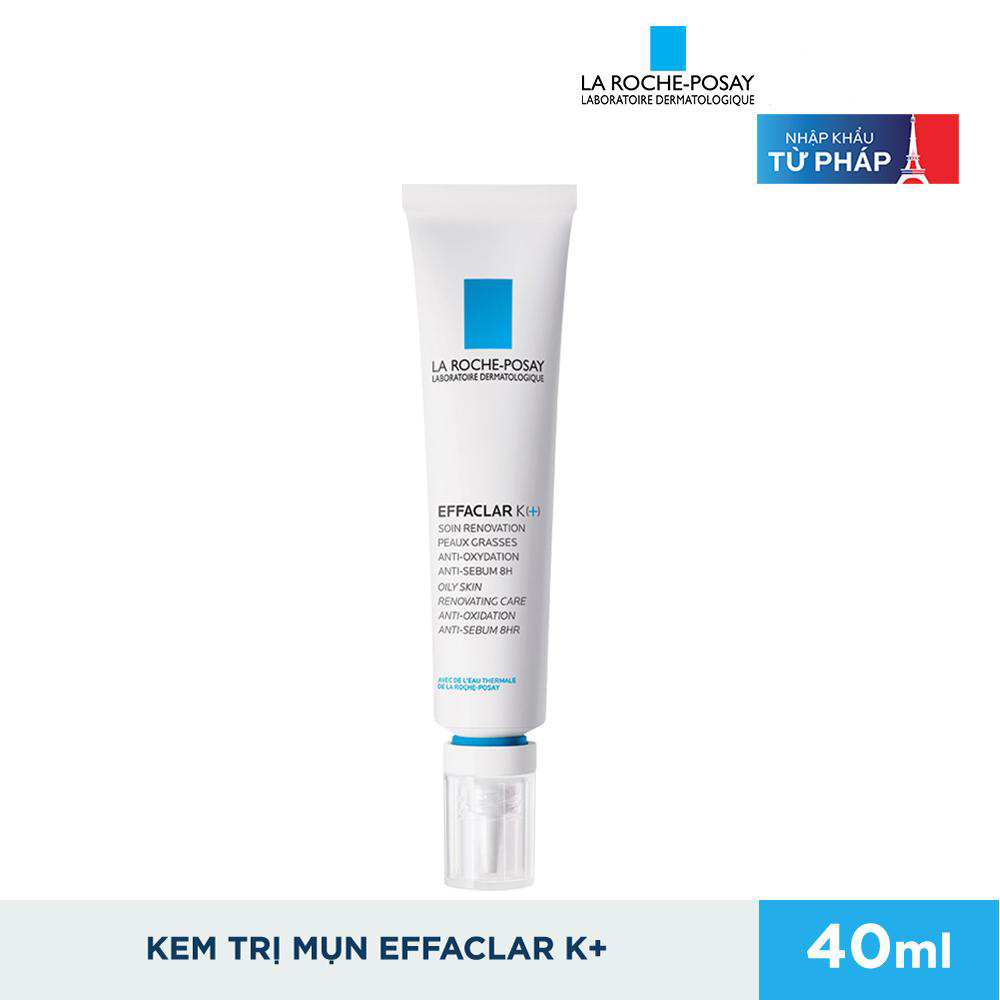 Kem Dưỡng Giúp Cải Thiện Bề Mặt Da Giảm Mụn Đầu Đen Và Giảm Bóng Nhờn La Roche Posay Effaclar K+ 40ml