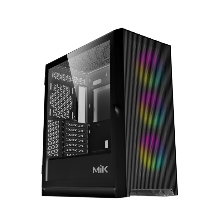 VỎ CASE MIK STORM 360 BLACK (NO FAN) - Hàng Chính Hãng