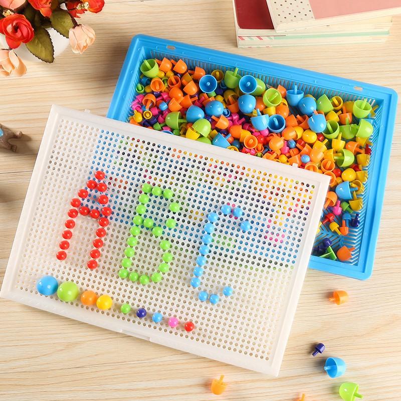 Bộ Đồ Chơi Xếp Hình Nấm Phát Triển Trí Tuệ 296 Chi Tiết Cho Bé