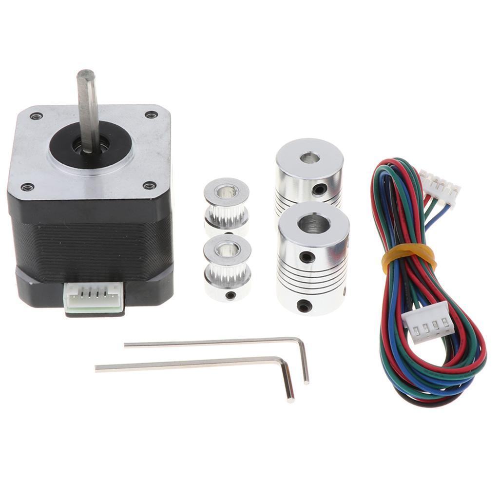 42 Stepper Motor for 3D Printer DIY CNC Robot, 1.8 Degree 3.96V Lower Noise