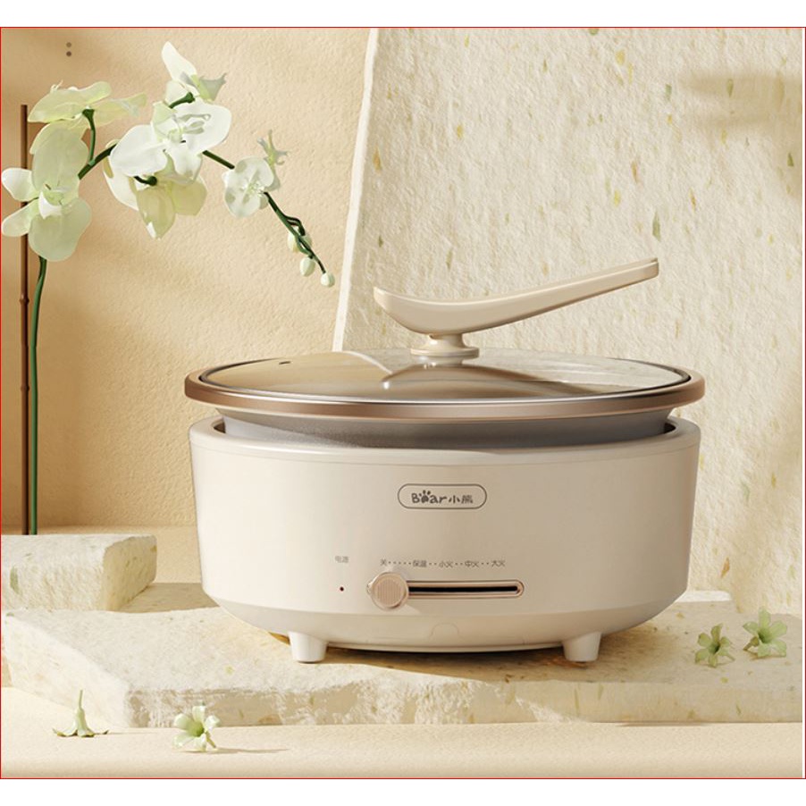 Nồi lẩu điện đa năng,Be Nồi lẩu rời,nướng, chiên, xào, nấu canh chính hãng Bea Dung tích 5 L model DHG-P50F1