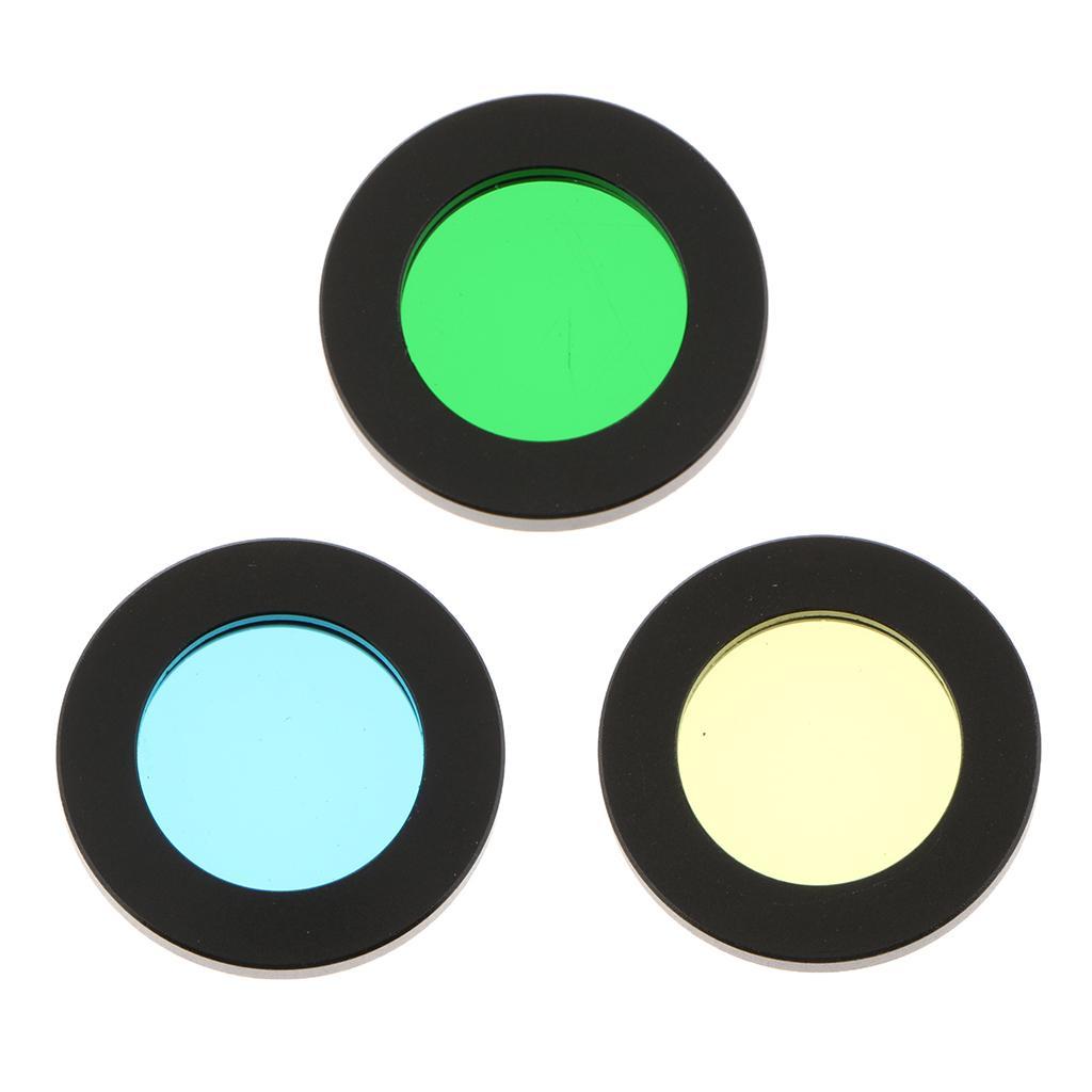 1.25" Moon Filter Colorful Filter Kit For Telescope Eyepieces Planet Lunar