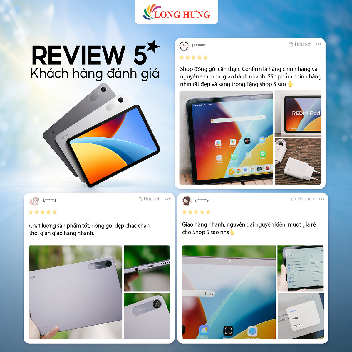 Máy tính bảng Xiaomi Redmi Pad 2 9.7 Wifi (4GB/64GB) - Hàng chính hãng