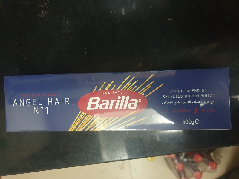 Mì Ý Barilla Sợi Hình Ống Angel Hair - 500g