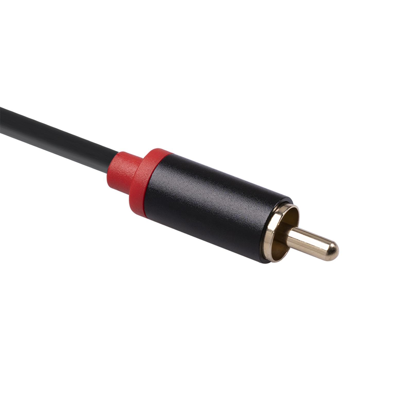6.35 mm to 2RCA Cable, RCA Cable Gold Plated Audiowave Series 6.35mm Male to 2 RCA Male Stereo Audio Adapter Y Splitter RCA Cable