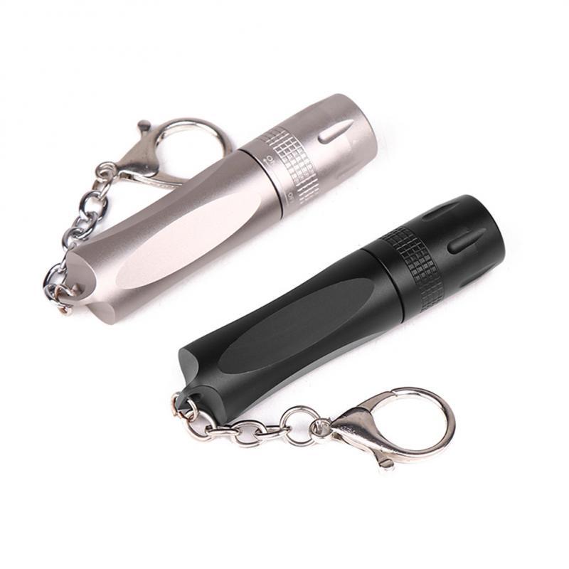 Portable Pen Light Keychain Mini Flashlight Pocket LED Torch Pen Clip LED Flashlight Hand Light With Key Chain For Camping
