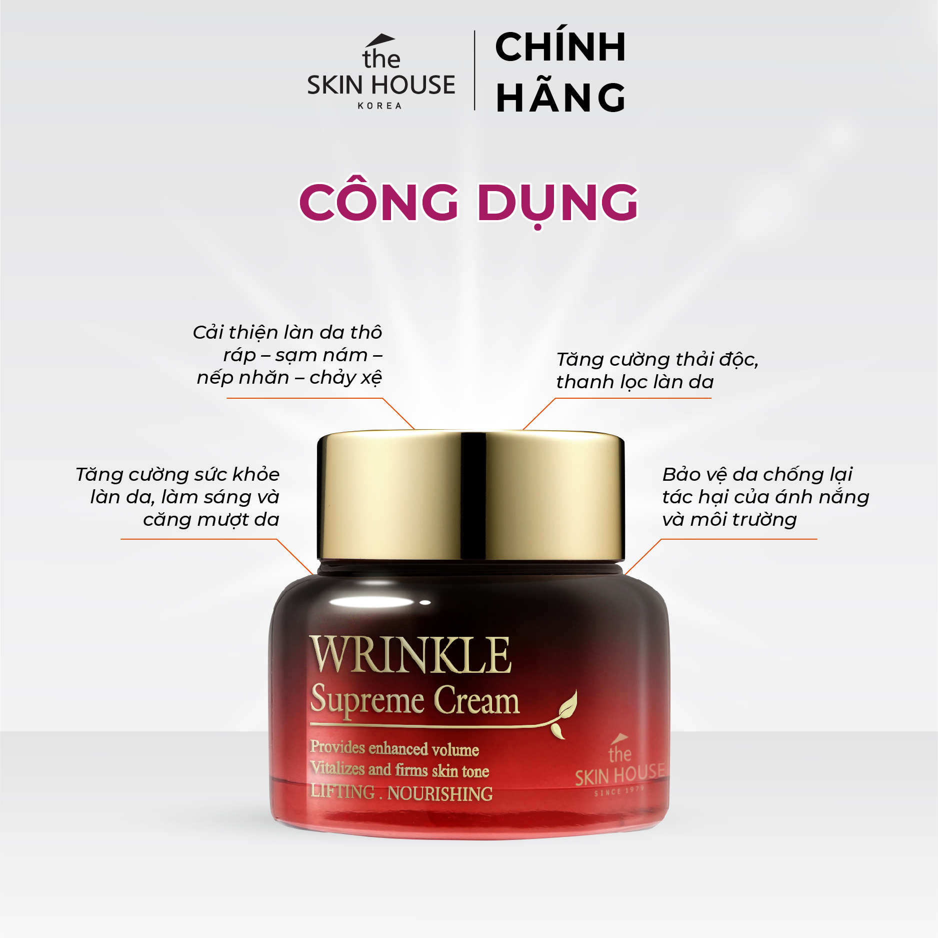 T26  Kem thảo dược phục hồi trẻ hóa da - WRINKLE SUPREME CREAM 50ml