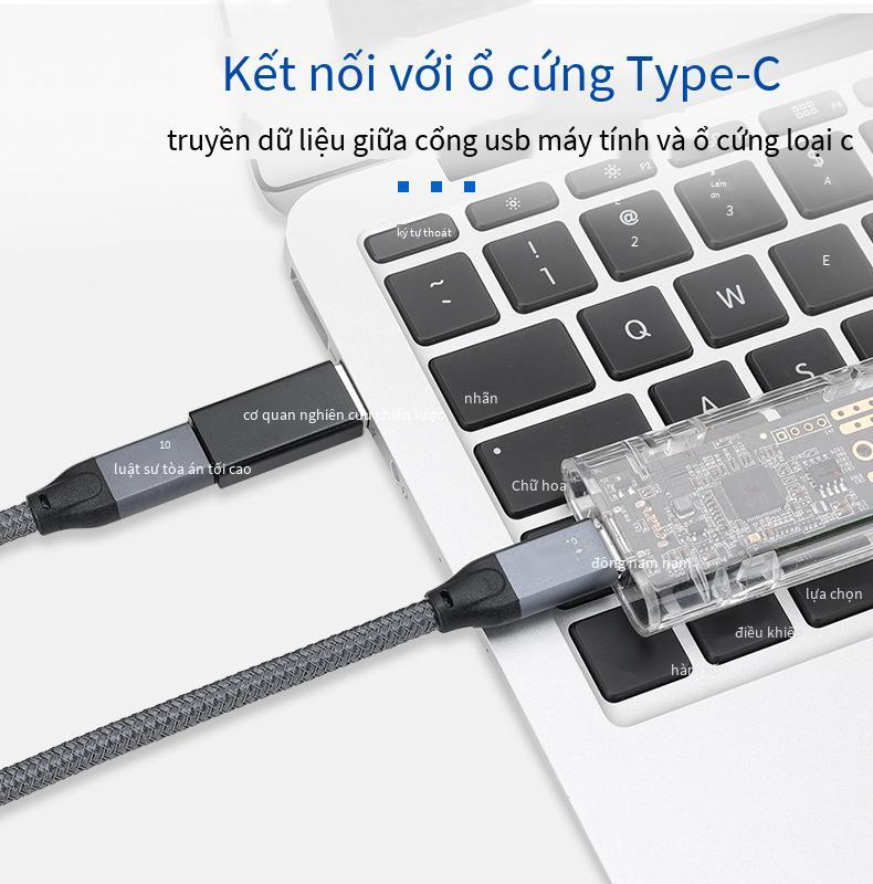 Giao hàng nhanh Bộ chuyển đổi 3.1USB sang type-c Một đầu đực sang đầu cái C phù hợp với bộ sạc không dây Apple typec type-c