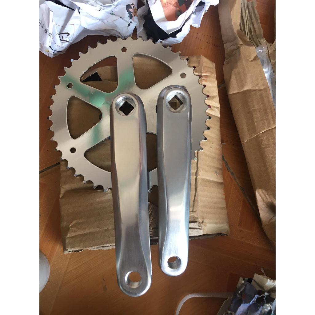 Bộ Đùi Dĩa 46 Răng ,Dài 170mm Chất Nhôm Cho Xe Đạp Fixed Gear