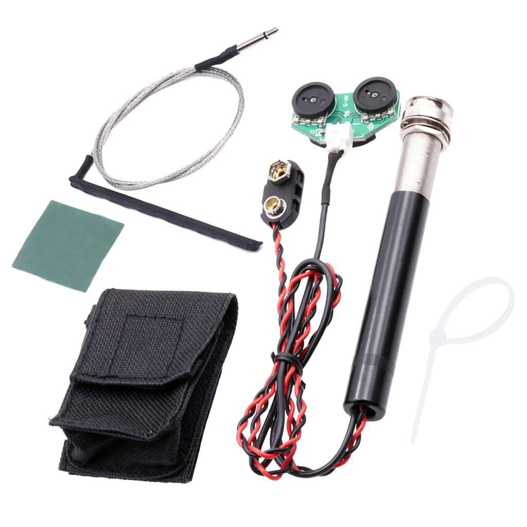 2X 1 Set Active Volume& Preamp Piezo Pickup for Acoustic Guitar