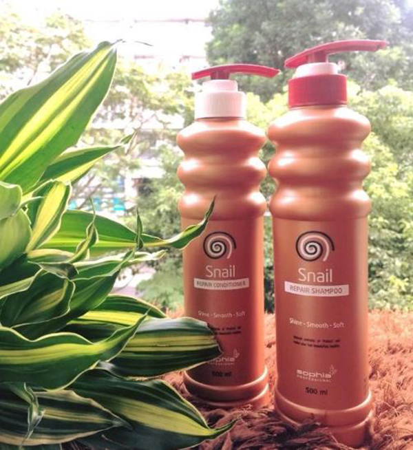 Dầu Xả Siêu Phục Hồi & Lưu Hương Sophia Profesional Snail Repair Conditioner Hàn Quốc 500ml tặng kèm móc khoá
