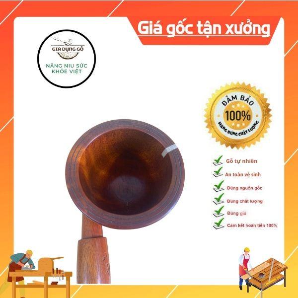 Bộ chày cối gỗ - chày cối giã cua,tỏi,hành,các loại hạt siêu tiện dụng - Đồ Dùng Bằng Gỗ 68