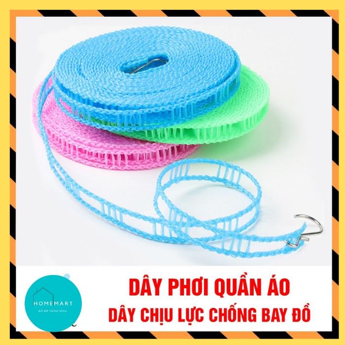 Dây phơi quần áo - Dây phơi đồ thông minh chống dồn dài 5m