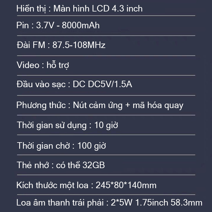 Loa karaoke không dây - Loa karaoke mini - Loa bluetooth - Loa nghe nhạc