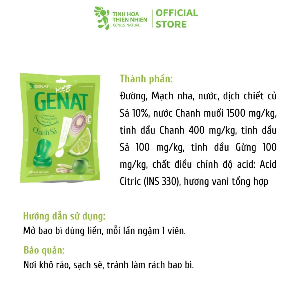 Combo 4 sản phẩm kẹo Genat - Kẹo thảo mộc Covitux (Hộp 30v), Gezcol , Genat Gừng, Genat chanh sả (túi 20v)