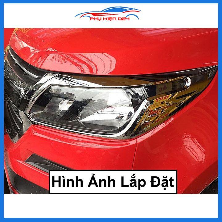 Ốp viền đèn pha hậu mạ crom Colorado chống trầy trang trí bảo vệ xe