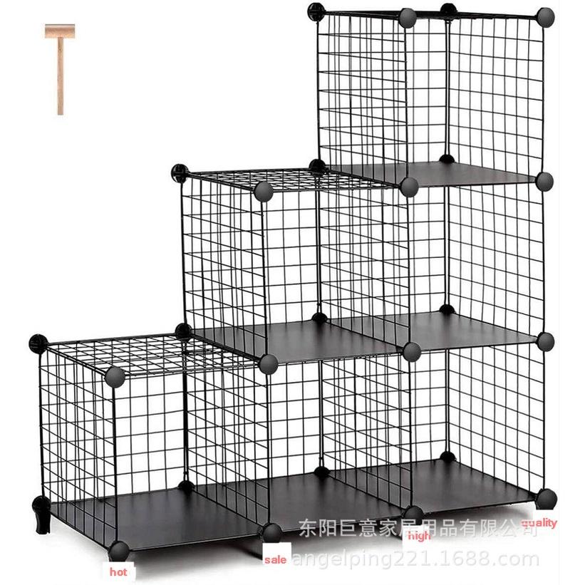 Tủ Lưu Trữ Lưới Sắt, Giá Hoa Có Thể Gập Lại, Đựng Giày chuồng Chó Thú Cưng, đựng Quần Áo Đơn Giản đa năng zz43 zz44