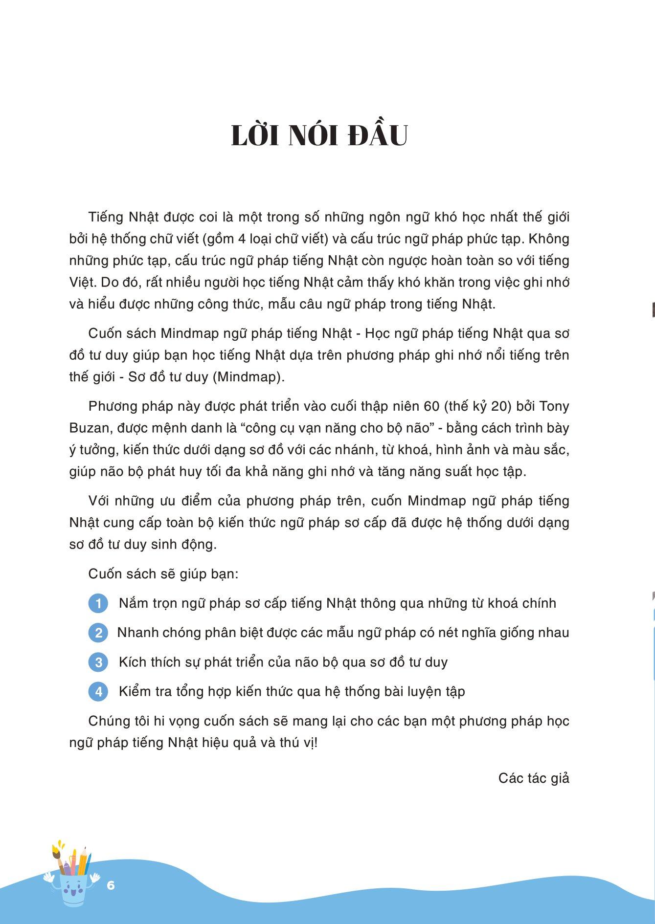 Mind Map Ngữ Pháp Tiếng Nhật - Học Ngữ Pháp Tiếng Nhật Qua Sơ Đồ Tư Duy - Dành Cho Trình Độ Sơ Cấp