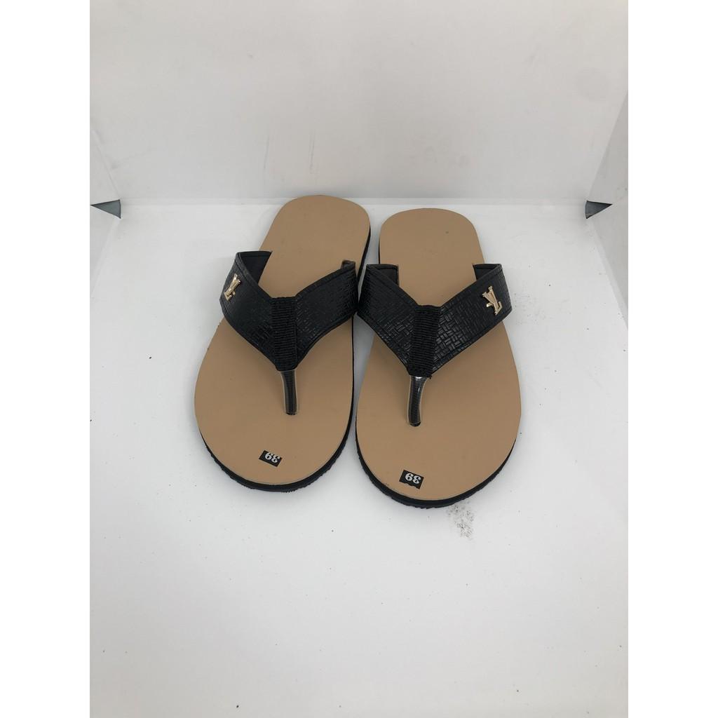 dép kẹp đen đế kem size từ 35 nữ đến 42 nam sandal đồng nai