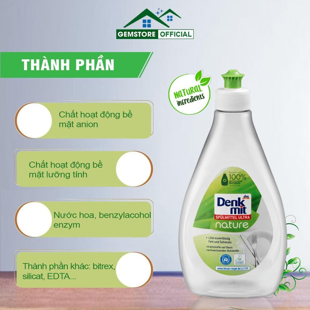 Nước Rửa Chén Bát Denkmit Nature, Xà Phòng Rửa Chén Bát Hương Hoa Tự Nhiên, Dung Tích 500ml, Nhập Đức