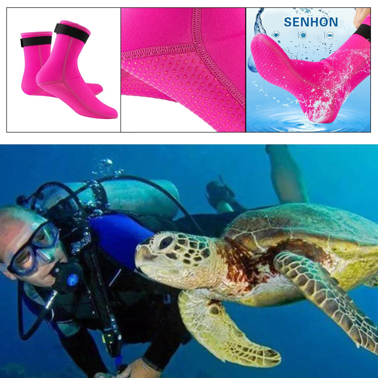 2 Pairs Neoprene Diving Scuba Boots 3mm Surfing Snorkeling Socks