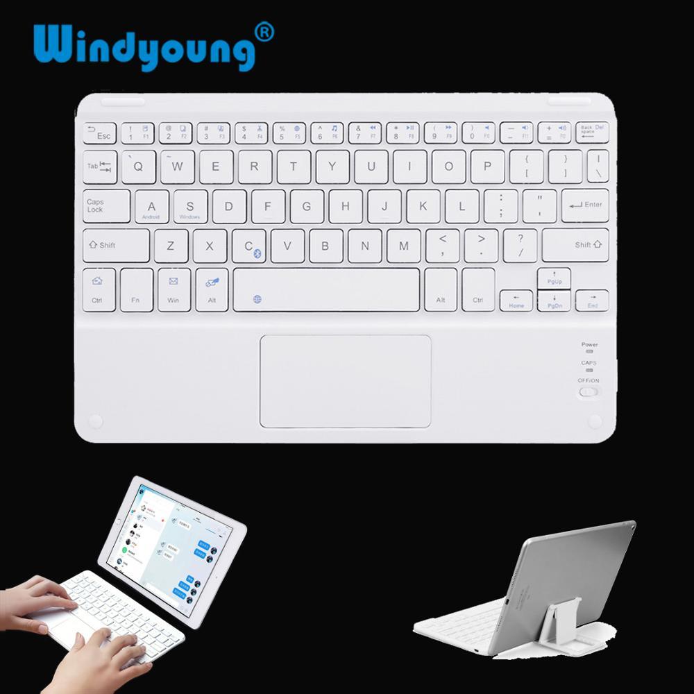 Bàn Phím Không Dây Bluetooth Có Bàn Di Chuột Đa Năng Di Động Không Dây Bàn Phím Có Bàn Di Chuột Cho Máy Tính Bảng Laptop iPad Smart Tivi