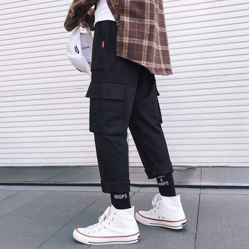 Quần Jogger kaki Túi Hộp Unisex