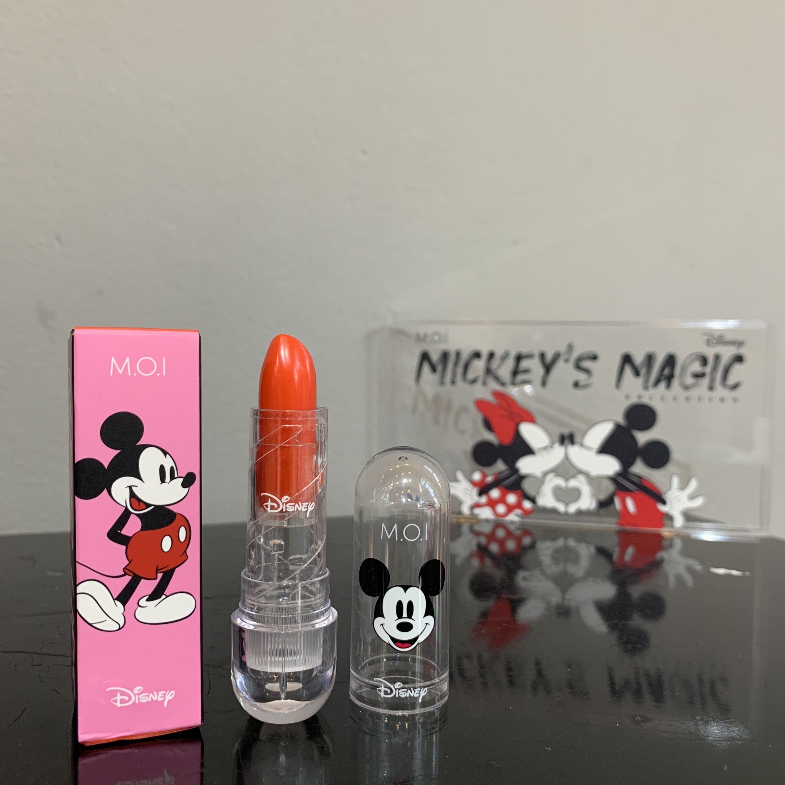 SET 3 Son Dưỡng Môi Có Màu M.O.I Hồ Ngọc Hà MAGIC LIPS Mickey Disney Mềm Môi Giữ Màu Lâu Căng Mọng 3 Tone Màu Tự Nhiên [Tặng Túi Mickey]