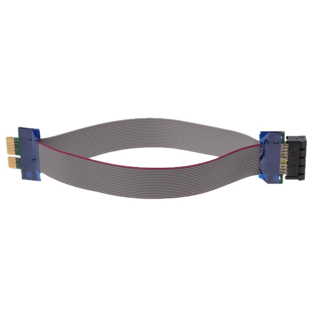 PCI-E 1X Riser Card Extender Cable Ribbon Flexible Cables Adapter Cord