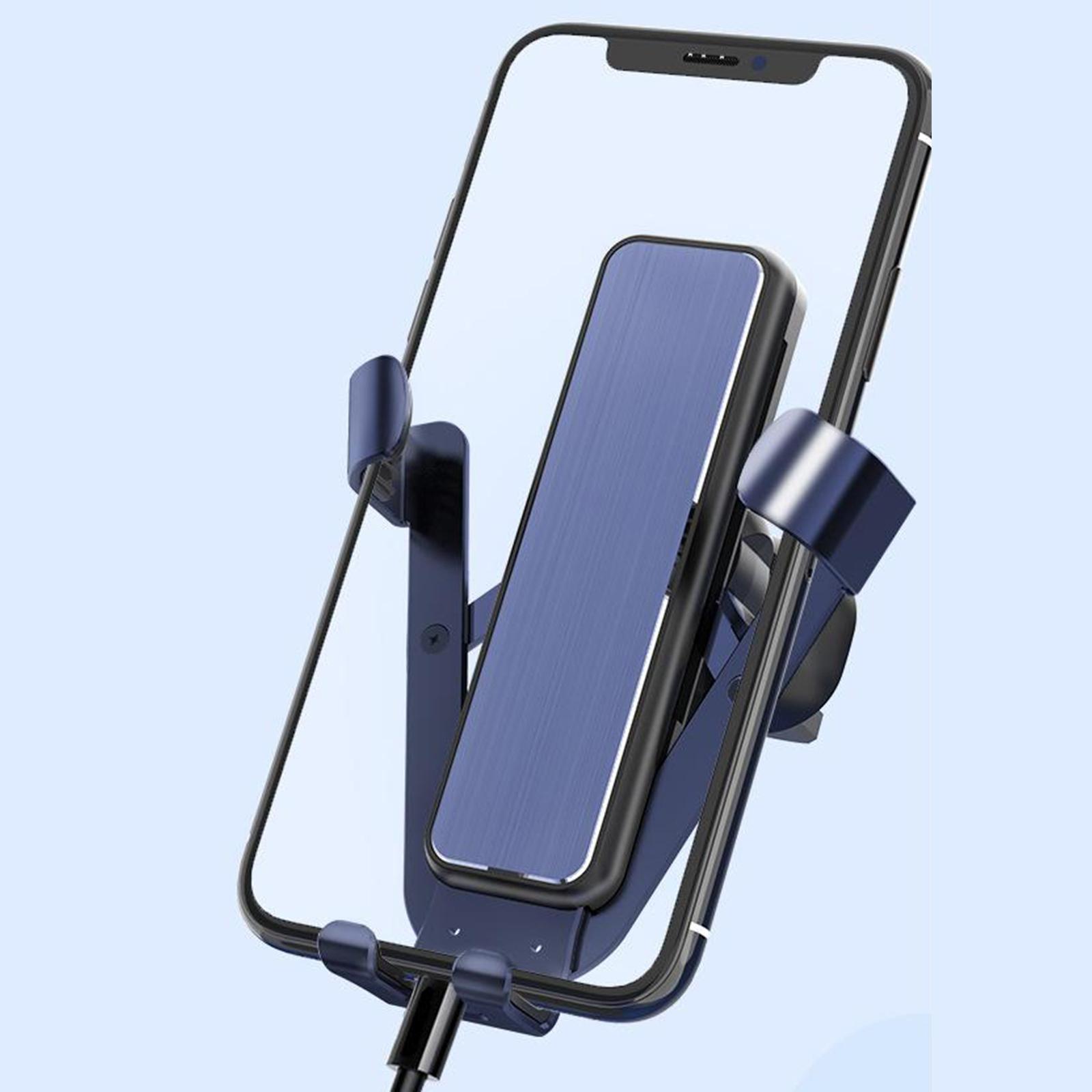 Car Phone Mount for Air Vent Auto Lock Fit for 4-6 inch Phones blue