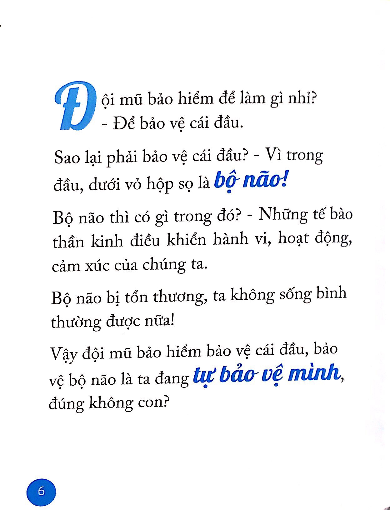 Nói sao cho con hiểu: Câu chuyện mũ bảo hiểm và tự bảo vệ mình