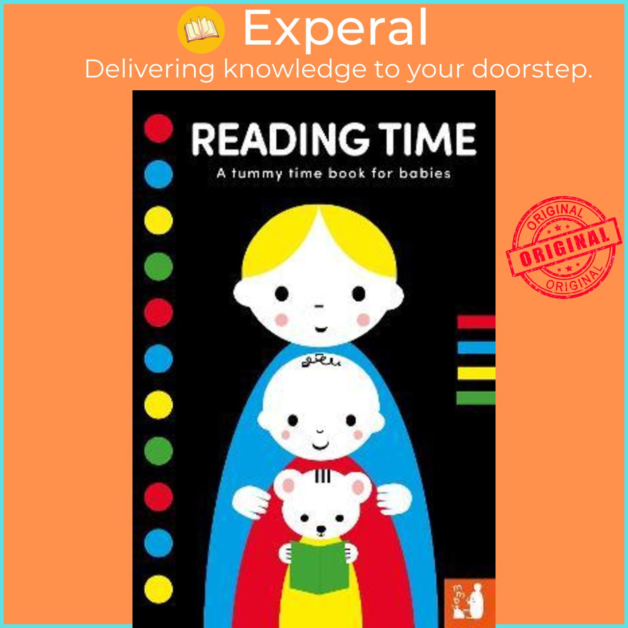 Sách - Reading Time : A high-contrast tummy time book for babies by Mama Makes Books