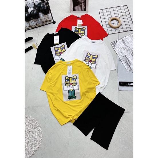 Áo Thun Gấu Siêu Cute Chất Cotton Mềm Mịn,Siêu Mát,Thấm Hút Mồ Hôi
