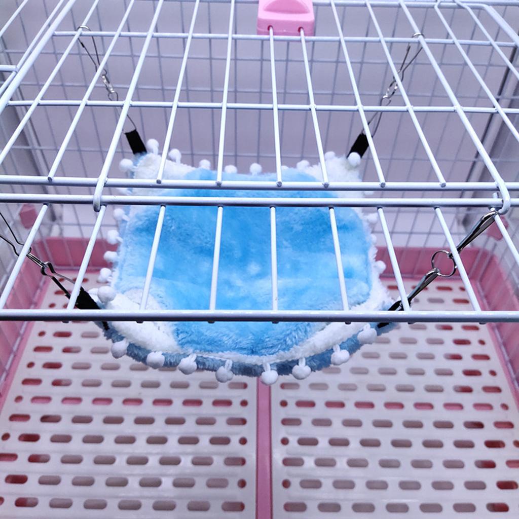 Small Animals Warm Hammock Hamster Sleep Bed For Small Pet Blue-S