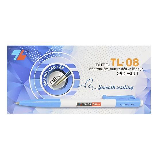 HỘP BÚT BI TL-08 NGÒI TO mực xanh