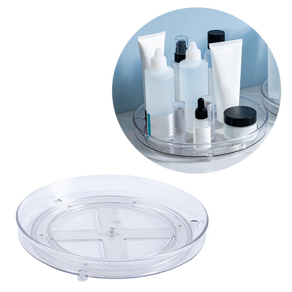 Rotatable Food Storage Container Countertops Spices Condiments Rack 1 Tier