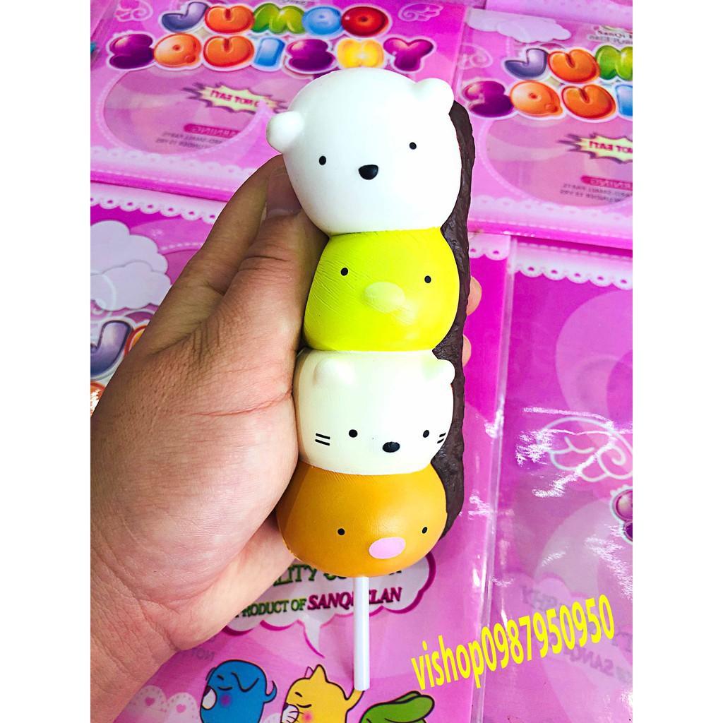 SQUISHY KẸO HỒ LÔ MÈO 4 TẦNG